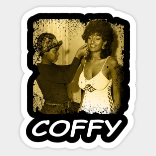 A Vengeance Brewed in Black Coffee Pam Grier Tee Sticker